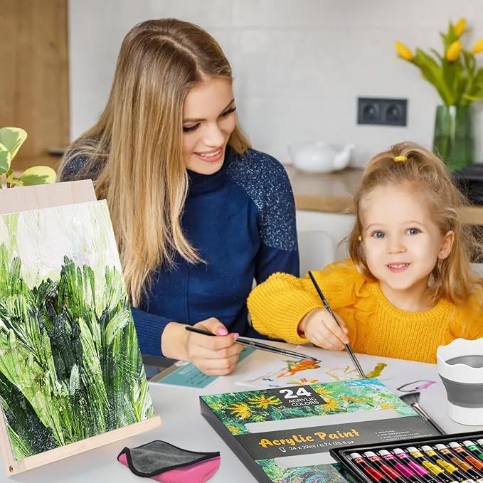 Inburit Acrylic Paint Set for Kids & Adults, Art Supplies Kit - Image 8