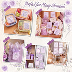 Gersoniel 9 Pcs Vintage Scalloped Sticky Notes, Aesthetic Purple Sticky Notes - Image 3