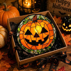 Jack-o'-Lantern Pumpkin Acrylic Suncatcher - Image 2
