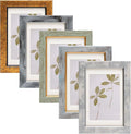Fixwal 4x6 Picture Frame Set of 5, Vintage Photo Frame, Rustic Retro Picture by Fixwal