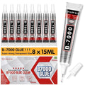 8 PCS 15ml B7000 Rhinestone Glue Clear – Super Glues by INSOIA