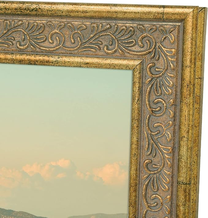 Golden State Art, 8X10 Ornate Finish Photo Frame, Distressed Gold Color - Image 6