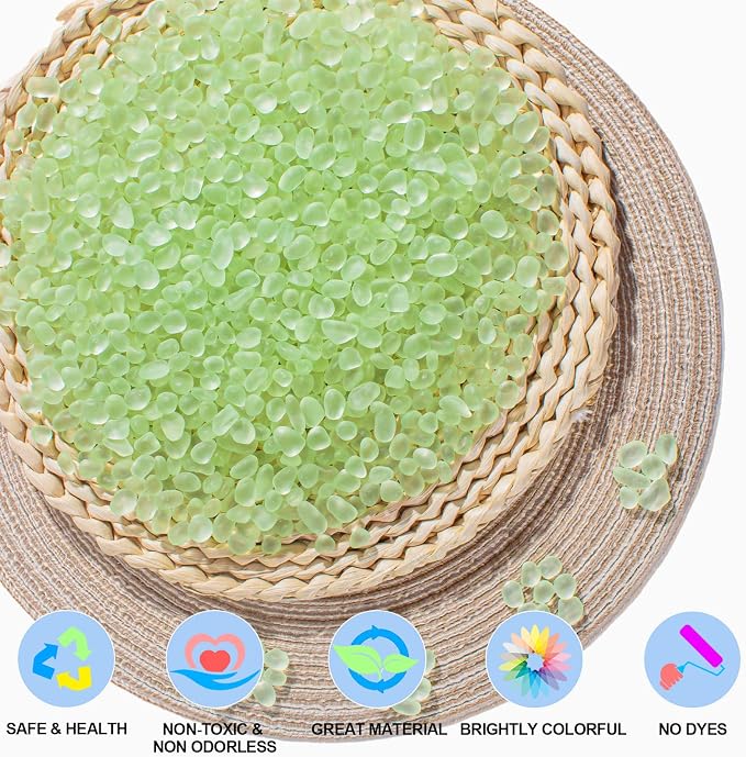 Keedolla Sea Glass Stones Frosted Glass Pebbles Gemstones - Image 3
