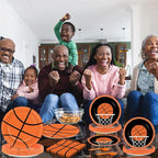 100 Pcs Basketball Party Plates and Napkins Set Basketball Birthday Party - Image 6