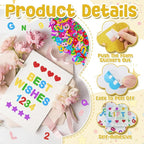 Foam Letter Stickers, 7 Sheets 3D Glitter Alphabet and Number Stickers - Image 3