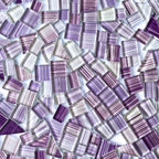 LITMIND 1.1LB Purple Mix Striped Crystal Glass Mosaic Tiles – Assorted Shapes - Image 2