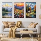 3 Pack Framed Paint by Numbers for Adult - Image 5