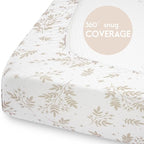 Yoofoss Pack and Play Sheets Fitted, Mini Crib Sheets 2-Pack - Image 6