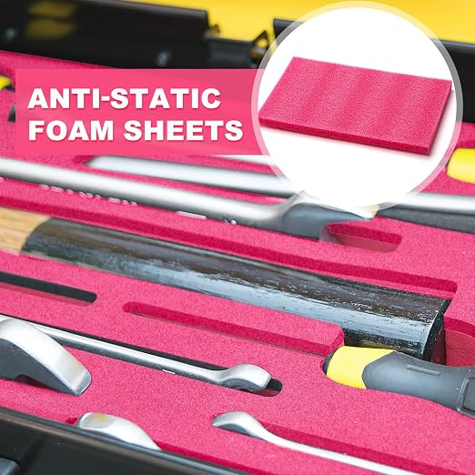 Pangda 8 Pcs 14.75" x 9.5" x 0.75" Pink Polyethylene Foam Sheets Anti Static - Image 6