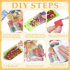 Cinnvoice 12 Pcs Summer Seasonal Diamond Art Hanging Ornament Kit - Image 4