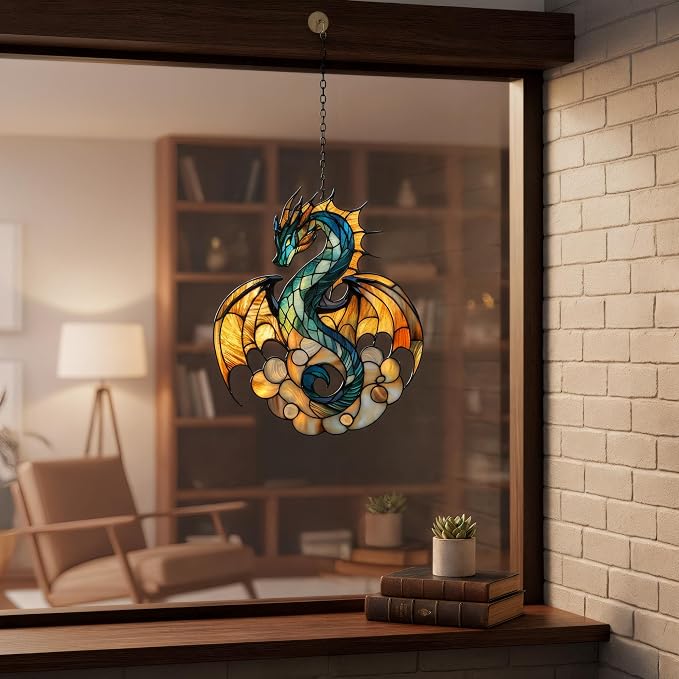 Majestic Dragon Acrylic Suncatcher - Image 3