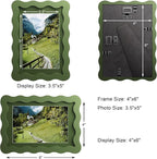 4x6 Wavy Picture Frame With Mat - Image 3