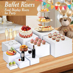 10 PCS Buffet Risers, Large Food Risers - Image 3