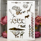 TIAMECH A4 Reusable African Tribal Stencil - Image 7