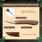 TEKCHIC Wood Carving Kit for Beginners | Dolphin DIY Whittling Knife Set - Image 8