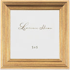 Lawrence Frames 5"L x 5"W Sutter Burnished Gold Picture Frame by LawrenceFrames