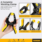 EQUIPTZ 6 inch Spring Clamps Heavy Duty - Image 2