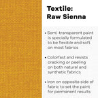 Textile Color Paint RAW Sienna - Image 2