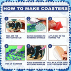 8-Pack Diamond Art Coaster Kit - Image 7