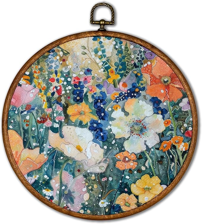 KSDUT Neutral Floral Botanical Wall Decor Art by KSDUT