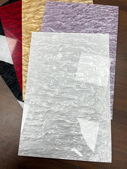 TOEPODO Pearlescent Ripple Cast Acrylic Sheets 1/8inch Thick Marble Acrylic - Image 3