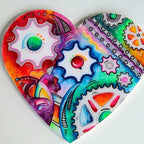 HOIGON 30 PCS 8 Inch Large Wooden Hearts, 1/8 Inch Thick Unfinished Wood Heart - Image 5