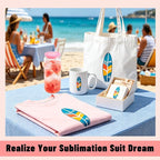 Joyclub 5 PCS Unisex Sublimation Blanks Bulk Polyester T Shirts - Image 7