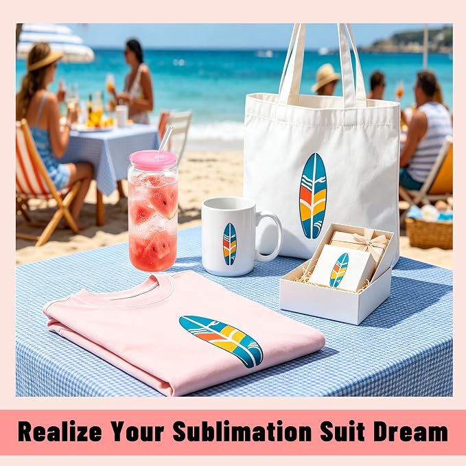 Joyclub 5 PCS Unisex Sublimation Blanks Bulk Polyester T Shirts - Image 7