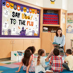 Halloween Ghost Bulletin Board Halloween Healthy Classroom Decorations Set Flu - Image 6