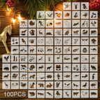 Fainne 100 Pcs 2 Inch Stencils Small Stencils by Fainne