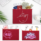 12 Pieces Cotton Canvas Makeup Bag, Blank DIY Craft Bag - Image 4