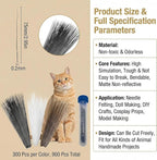 900 Pieces 7.5cm Professional Plastic Craft Whiskers, Soft Sculpture and Art - Image 2