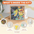 E2CTiles Hummingbird Ceramic Mosaic Art Kit, DIY Craft Set, Beginner Friendly - Image 2