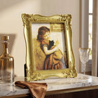 Cuspin 8x10 Vintage Gold Picture Frame, Ornate Antique Resin Photo Frame | 8 by - Image 4