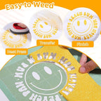 WRAPXPERT Yellow Glitter HTV Heat Transfer Vinyl Roll, Holographic Glitter HTV - Image 2
