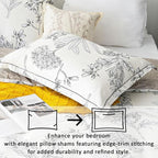 LEMIROE Floral Cotton Comforter Queen Size 3Pcs - Image 2