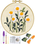 ERKOON Punch Needle Kit Beginners Adults, DIY Easy Flower Embroidery Set by ERKOON