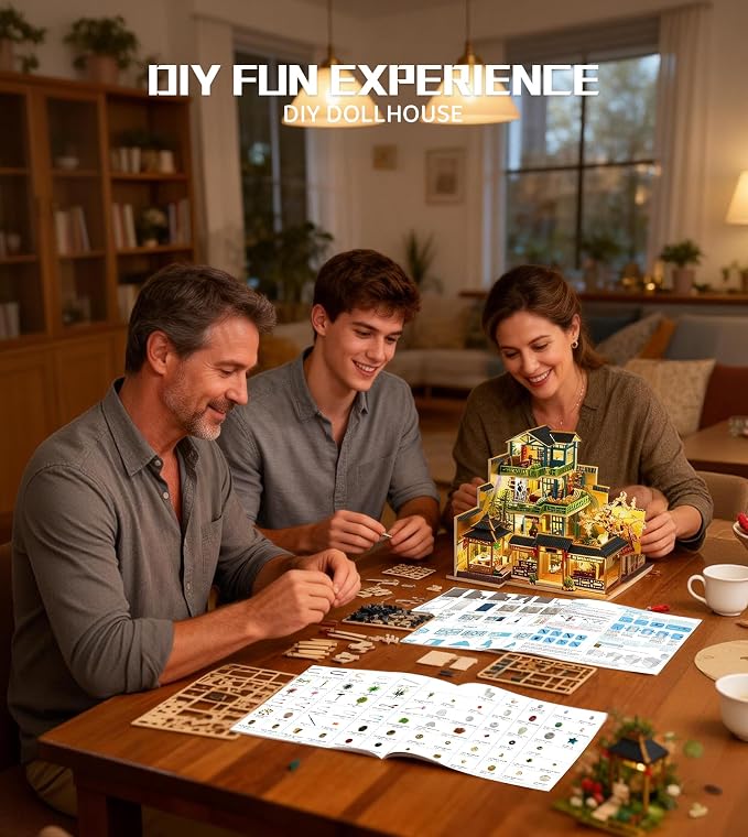 Spilay DIY Miniature House Kit for Adults, Miniature Dollhouse Building Kit | - Image 5