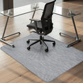 Kuyal Office Chair Mat for Hardwood Floor, 44" x58" Heavy Duty Desk Chair Mat for Office & Home, Anti Slip, Non-Curve Computer Chair Protector Mat, Light Gray