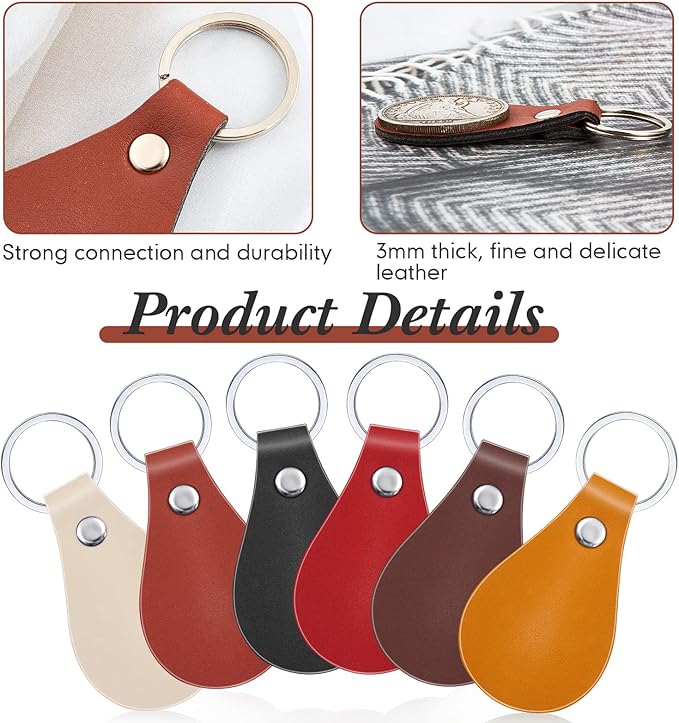 Taiyin 30 Pcs Leather Key Fob Kit - Image 3