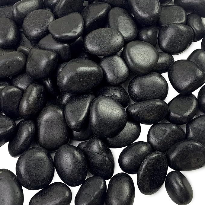 FANTIAN 40 lbs Black River Rocks by FANTIAN-GardeningMakesLifeBetter