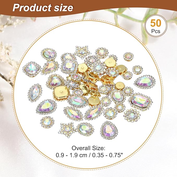 PATIKIL Sew on Rhinestones Crystals - Image 2