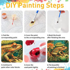 Frog Paint by Numbers for Adult, Frog Paint by Numbers Kit for Adults Beginners - Image 9