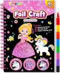 FUNNYB&G Foil Art Craft Kit for Girls 4-10 Years Old: Mess-Free & No-Glue by FUNNYBG