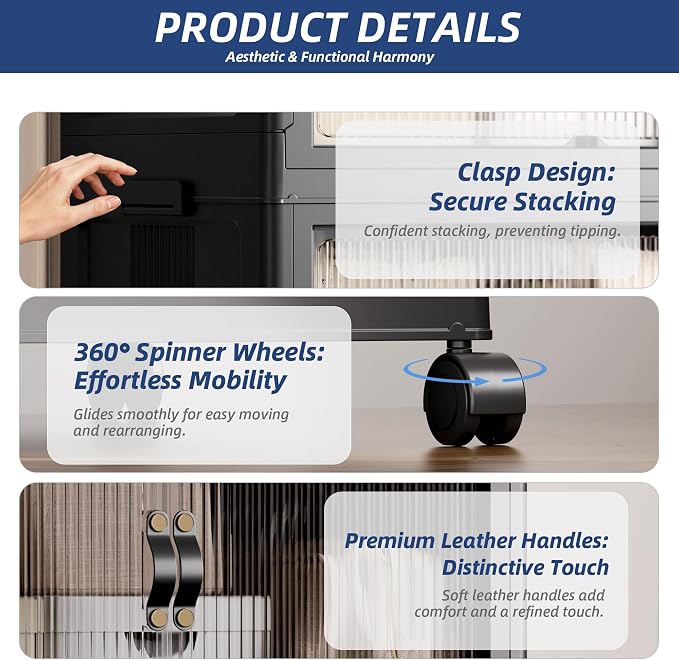 SAILUN 35Gal/140Qt Stackable Storage Bins Folding Collapsible Storage Bins - Image 4