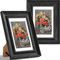 Vittanly 4x6 Picture Frames Set of 2, Ornate Vintage Photo Frame by Vittanly