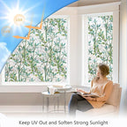 LEMON CLOUD Window Privacy Film, Stained Glass Window Film, Decorative Rainbow - Image 3