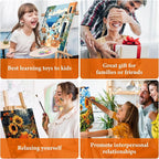 Fountor Paint by Numbers Kit for Adults Beginner, Countryside Sunset Adult - Image 7