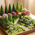 Skylety 35 Pcs Model Trees 6.3-1.2 Inch Mixed Miniature Trees Diorama Supplies - Image 5