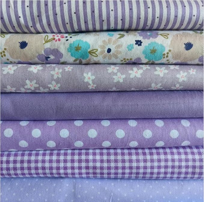 Cotton Fabric DIY Making Supplies Quilting Patchwork Fabric Fat Quarter Bundles by Antetek
